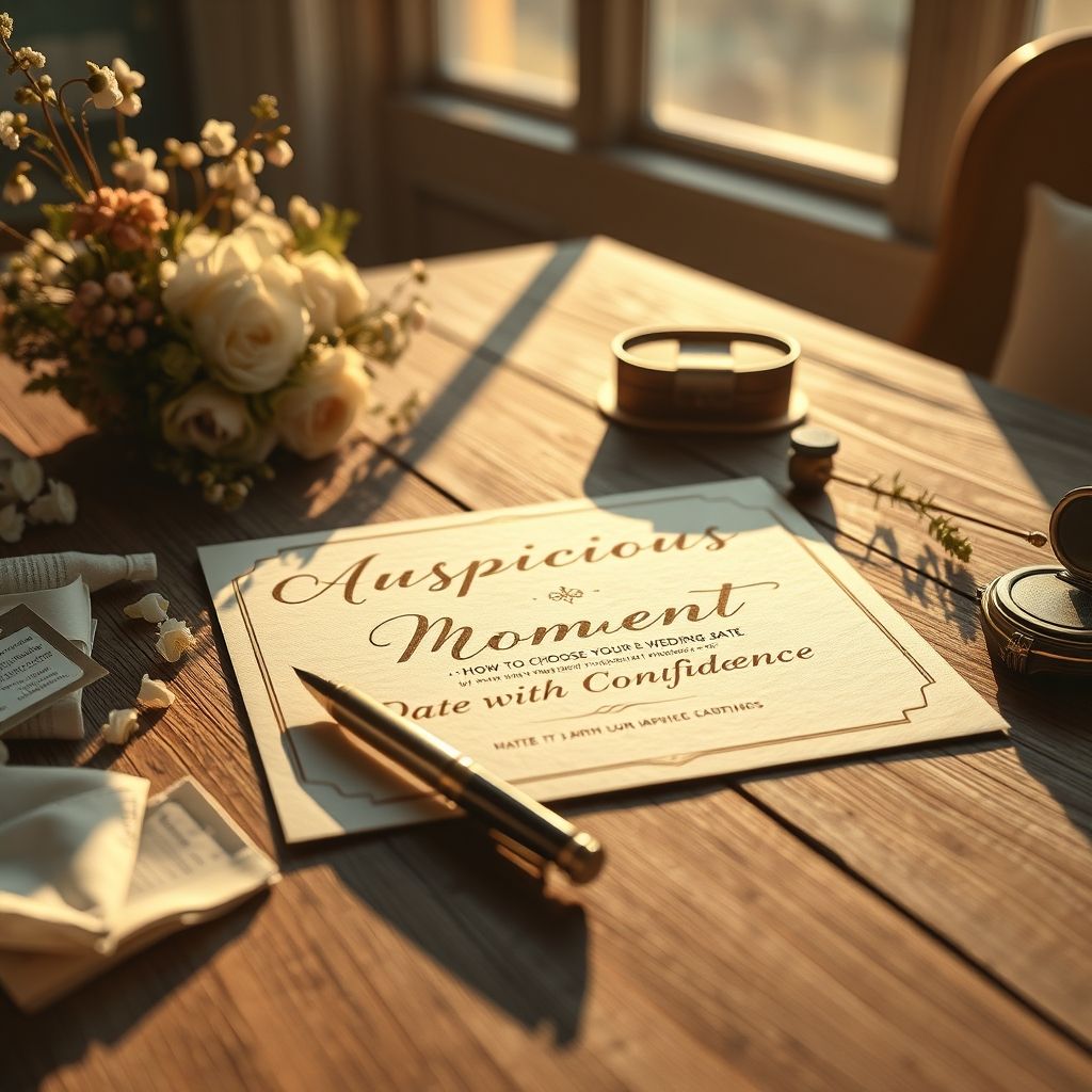 ฤกษ์ดีมีชัย: วิธีเลือกวันแต่งงานให้มั่นใจ